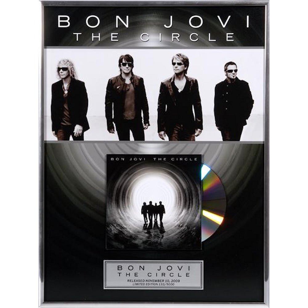 BON JOVI ボンジョヴィ - The Circle / GOLD CD / インテリア額 - PGS
